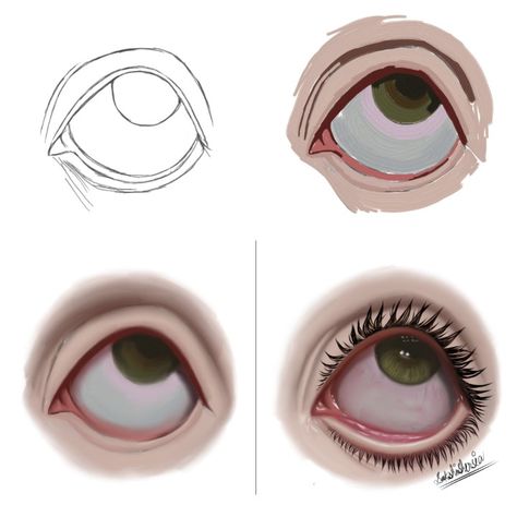 No Pupil Eyes Drawing, Pupil Tutorial, Pupil Drawings, Cupid Oc, Protruding Eyes, Jude Duarte, Manga Tutorial, Adding Details, Shape Names