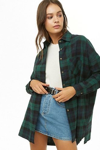 [CommissionsEarned] Plaid Print Shirt #greenplaidoutfitsforwomen Plaid Polo Outfit Women, Green Check Shirt Outfit, Plaid Outfits For Women, Green Plaid Outfit, Green Flannel Outfit, Button Shirt Outfit, Checked Shirt Outfit, Climbing Outfits, Outfits Con Camisa