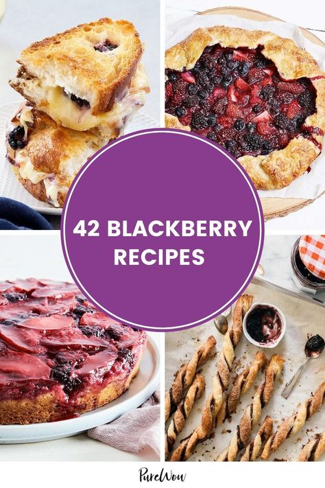 42 Blackberry Recipes to Make While They're in Season Blackberry Recipes Easy, Black Raspberry Recipes, Blackberry Dessert Recipes, Barbecue Ideas, Blackberry Dessert, Fruit Lunch, Blackberry Recipes, Raspberry Recipes, Berry Dessert