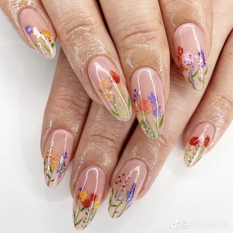 Milk Bath Flower Nails, Baby In Bloom Nails, Wildflower Nails, Bloom Nails, Baby In Bloom, Nails 2024, Baby Hands, Wildflower Wedding, Birthday Nails