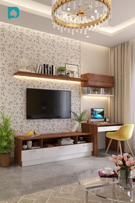 7 Unique Entertainment Unit Ideas We're Loving Living Room Tv Cabinet Designs, Tv Room Decor, Art Deco Style Interior, Wall Unit Designs, Tv Stand Decor, Stand Tv, Tv Unit Interior Design, Tv Unit Furniture, Wall Tv Unit Design