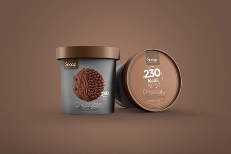 Cream Box Packaging, Glossier Packaging, Desserts Ice Cream, Dairy Packaging, Snacks Packaging, Scoop Ice Cream, Cream Packaging, Ice Cream Packaging, Creative Package Design