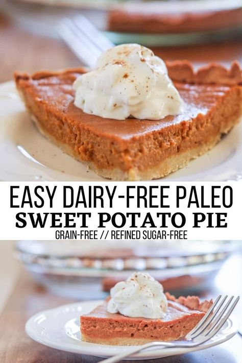 Gluten Free Dairy Free Sweet Potato Pie, Sweet Potato Pie Healthy, Paleo Sweet Potato Pie, Keto Sweet Potato Pie, Sugar Free Sweet Potato Pie, Dairy Free Sweet Potato Pie, Keto Sweet Potato Recipes, Paleo Sweet Potato Recipes, Paleo Deserts