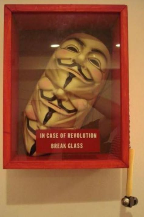 In case of revolution ... - Imgur V Pour Vendetta, V For Vendetta Mask, V For Vendetta, Guy Fawkes, Street Marketing, Mr Robot, Talk Nerdy To Me, Guerilla Marketing, Melodrama