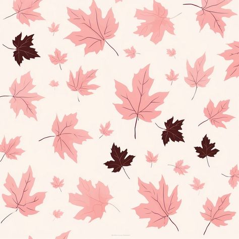 Maple leaves backgrounds pattern autumn.  | premium image by rawpixel.com / nun Wallpaper Texture, Wallpapers For Mobile Phones, Plant Aesthetic, Awesome Designs, Leaf Background, Aesthetic Things, Maple Leaves, Tree Patterns, Textured Wallpaper