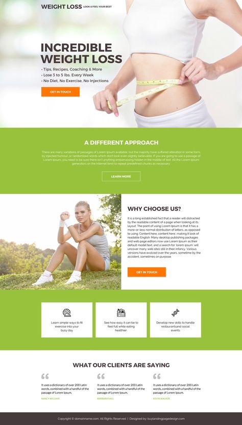 minimal weight loss diet responsive landing page design Health Landing Page, Fat Transformation, Nutrition Website, Design Sites, Landing Page Inspiration, Web Mockup, Coach Website, Webdesign Inspiration, Fitness And Health