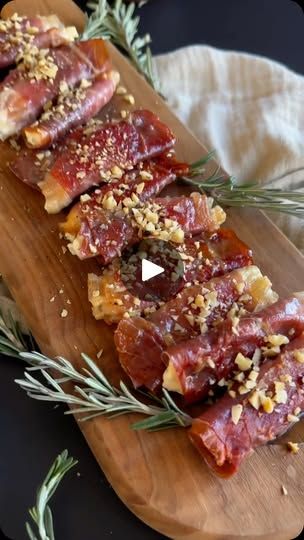 245K views · 17K reactions | In search of a last-minute holiday appetizer? This 4-ingredient Prosciutto-Wrapped Boursin Cheese with Honey & Chopped Nuts recipe by @healthyishfoods couldn’t be easier to make.

Get the full recipe @thefeedfeed link in bio and keep tagging #feedfeed for a chance to be featured.

#easyrecipe #easymeals #cheese #appetizer | Crispy Prosciutto Wrapped Boursin Cheese, Prosciutto Wrapped Boursin, Prosciutto Wrapped Boursin Cheese, Crispy Prosciutto Wrapped Boursin, Boursin And Prosciutto Appetizer, How To Roll Prosciutto For Cheese Board, Procuitto Appetizer Recipes, Quick And Easy Appetizer Recipes, Cheese Boards Ideas Appetizers