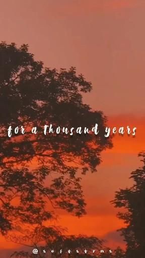 Thousands Years Song Video, A B C D E F U Song Lyrics, Soft Songs For Ig Story, Twilight A Thousand Years, English Soft Songs, Love Music Lyrics Song Quotes, New Year Song Lyrics, A Thousand Years Song Video, Cute Wallpaper Quotes Lyrics