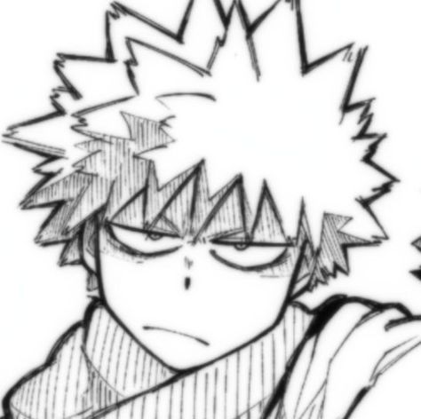 Bakugou Doodle, Bakugo Pfp Manga, How To Draw Bakugou, Bakugou Drawing Easy, Bakugo Drawing, Bakugo Pfp, Drawings To Trace, Nendoroid Anime, Bakugo Katsuki