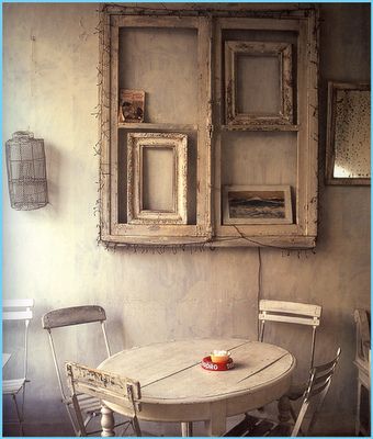 Vintage Bedroom Decor, Empty Frames, Framed Pictures, Window Frames, Rustic Bedroom, Rustic Interiors, Rustic Furniture, Windows And Doors, Rustic House