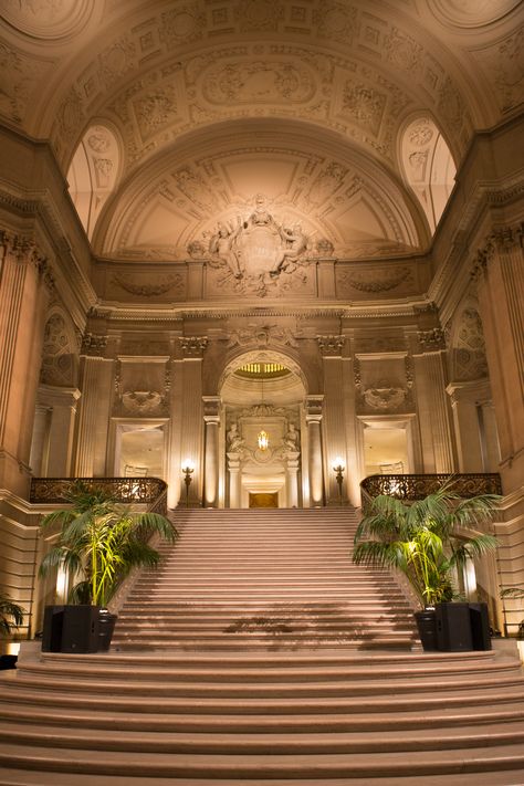 Party Venues Luxury, City Hall Aesthetic, Heritage Lighting, Dream Hotels, Classic House Exterior, Castle Aesthetic, New Architecture, San Francisco City Hall, Architecture Model House