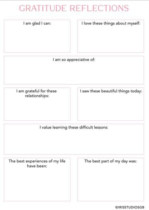 Use this template to reflect on the things that you are most grateful for. Graditute Journals Ideas, Graditute Journals, Gratitude Worksheet, Hs Classroom, Journal Sheets, Journals Ideas, Mindfulness Journal Prompts, Gratitude Journal Printable, Recreation Therapy