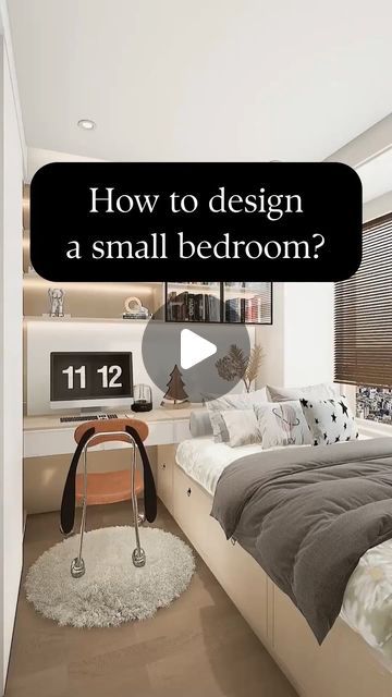 3 Concepts Pte Ltd. 🇸🇬 on Instagram: "Discover smart design hacks and turn your cozy space into a stylish retreat. Ready to transform? Let's dive in! 🏡✨

#3Concepts #SmallBedroomDesign #HomeInspiration" A Studio Apartment, Design Hacks, Small Bedrooms, Small Bedroom Designs, Design Hack, Smart Design, Cozy Space, Small Space Living, Apartment Ideas