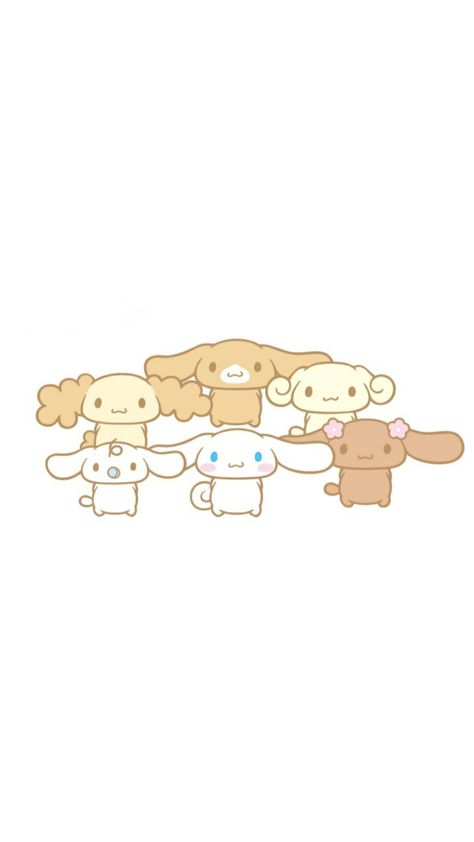 Cinnamon Roll And Friends Sanrio, Cimmanon Rolls Sanrio, Cinnamonroll Wallpapers, Latin Aesthetic, Family Printables, Tweek Y Craig, Friends Wallpaper, Sanrio Wallpaper, Sanrio Characters