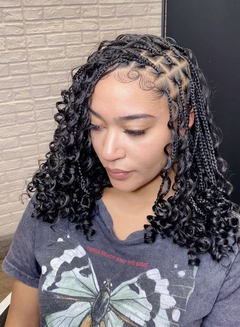 Braiding Hairstyles, Short Boho, Hair Inspired, Goddess Braids Hairstyles, Quick Braided Hairstyles, Protective Hairstyles Braids, Hair Idea, School Hairstyles, Beautiful Braids