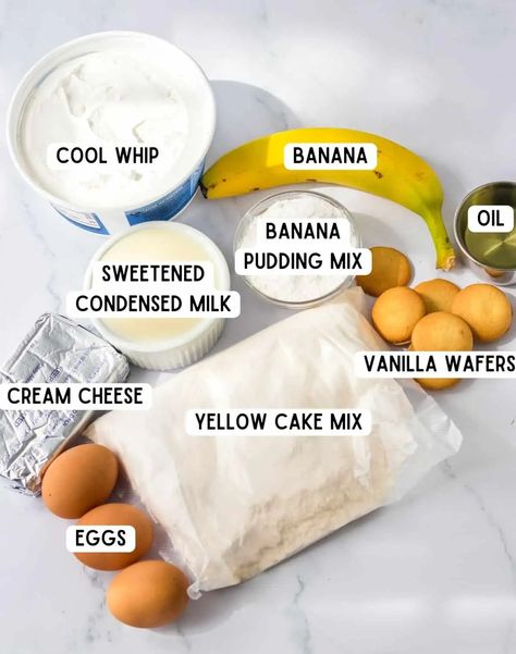 Banana Poke Cake, Banana Pudding Birthday, Banana Poke Pudding Cake, Banana Cream Poke Cake, Banana Pudding Poke Cake Easy, Banana Pudding Poke Cake Condensed Milk, Homemade Banana Flavored Pudding, Nilla Wafer Banana Pudding In A Bag, Instant Banana Pudding