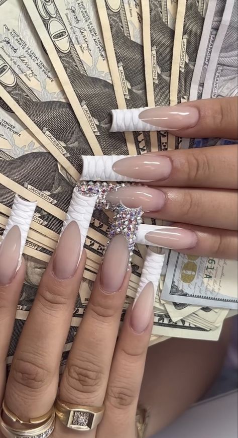 Back Message, Girly Acrylic Nails, French Tip Acrylic Nails, Long Acrylic Nails Coffin, Acrylic Nails Coffin Pink, Unique Acrylic Nails, Long Square Acrylic Nails, Bling Acrylic Nails, Acrylic Nails Coffin Short