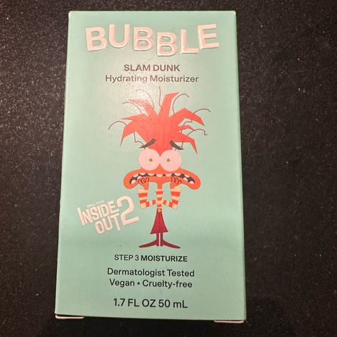 Special Edition Inside Out 2 Bubble Slam Dunk Hydrating Moisturizer Condition: New, In Box Size: 1.7 Oz This Item Was Given To Me When I Attended A Preview Screening Of Inside Out 2. Comes From A Smoke Free Home And Shipped With Care! Offers Welcome! Inside Out Bubble Skincare, Bubble Moisturizer, Bubble Slam Dunk, Bubble Skincare, Sephora Skin Care, Inside Out 2, Hydrating Moisturizer, Pretty Skin Care, Pretty Skin