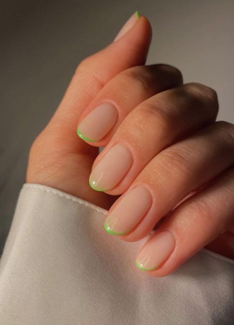 Nail inspiration for March and April Neon Tips, Trendy Short Nails, Nail Shapes Squoval, Sunflower Nails, Squoval Nails, Hippie Nails, Short Gel Nails, Swift Concert, Cute Simple Nails