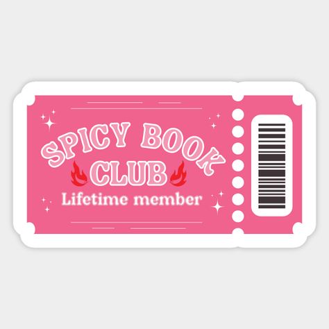 Spicy Book Club Sticker Kindle sticker Book lover sticker Book nerd sticker Romance Book sticker Book Club Sticker Spicy Books Bookish Lover pink -- Choose from our vast selection of stickers to match with your favorite design to make the perfect customized sticker/decal. Perfect to put on water bottles, laptops, hard hats, and car windows. Everything from favorite TV show stickers to funny stickers. For men, women, boys, and girls. Book Club Stickers, Spicy Stickers, Kindle Background, Book Lover Stickers, Spicy Book Club, Spicy Books, Stickers Ideas, Lover Sticker, Book Cafe