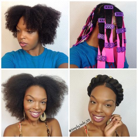 SimplyJade101 Step by step tutorial of how to stretch your hair using CWK Girls Stretch Plates! Hair Challenge, Curly Hair Problems, Natural Hair Tutorials, Ethnic Hairstyles, Braid Out, Hair Advice, Twist Outs, Black Hair Care, Natural Hair Inspiration