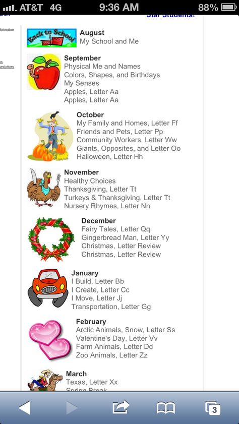 Pre- K themes http://classroom.northlamar.net/webs/kleonard/themes.htm September Pre K Themes, Pre K Themes By Month, Pre K Themes, Preschool Monthly Themes, Preschool Weekly Themes, Preschool Gym, Head Start Classroom, Pre K Lesson Plans, Daycare Lesson Plans