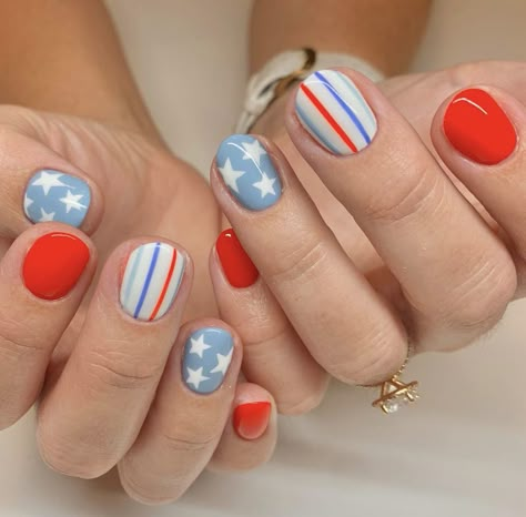 Cute 4th Of July Nails, Patriotic Nail, 4th Of July Nail, Patriotic Nails Design, Patriotic Nails, Usa Nails, Fourth Of July Nails, 4th Of July Nails, July Nails