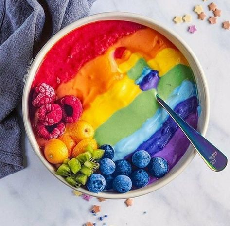 Vanilla Smoothie, Double Rainbow, Smoothie Bowl Recipe, Eat The Rainbow, Yummy Smoothies, Mug Cake, Smoothie Recipes Healthy, Bowls Recipe, Healthy Snacks Recipes