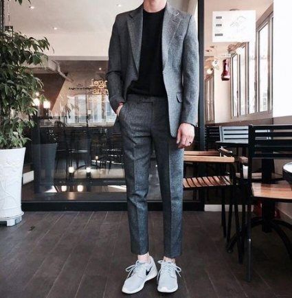 Korean Men Fashion, Mens Trendy Outfits, Mens Fashion Classy, Mens Fashion Casual Outfits, Stylish Mens Outfits, Men Fashion Casual Outfits, Man Style, Mens Casual Outfits, Suit Fashion