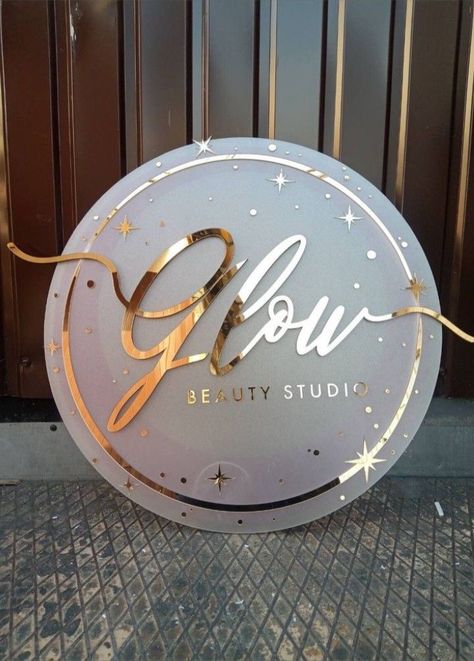 Beauty Salon Sign Board Design, Beauty Bar Names, Cute Salon Names, Beauty Salon Names Ideas Logo, Esthetician Names Ideas, Salon Sign Ideas, Beauty Salon Logo Ideas, Beauty Salon Sign, Acrylic Business Sign