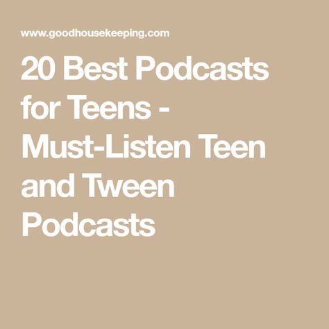 20 Best Podcasts for Teens - Must-Listen Teen and Tween Podcasts Best Podcasts For Teens, Podcasts For Teens, Ted Talks For Kids, Funny Podcasts, Educational Podcasts, Wyoming Trip, Nick Swardson, Teen Sleeping, Popular Podcasts