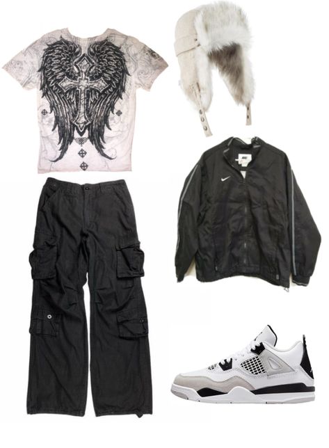 Wear Or Tear Male Outfits, Y2k Outfits Ideas Men, Baggy Y2k Streetwear, Y2k Style Outfits Men, Swag Fits Men, Y2k Goth Outfits Men, Y2k Mens Clothes, Y2k Grunge Outfits Masc, Grunge Y2k Male Outfits