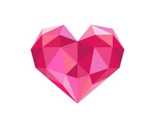 Heart polygon art image Royalty Free Vector Image Types Of Hearts Drawing, Roses Gifts, Heart Gem, Love Vector, Diamond Vector, Polygon Art, Shapes Art, Heart Drawing, Geometric Shapes Art