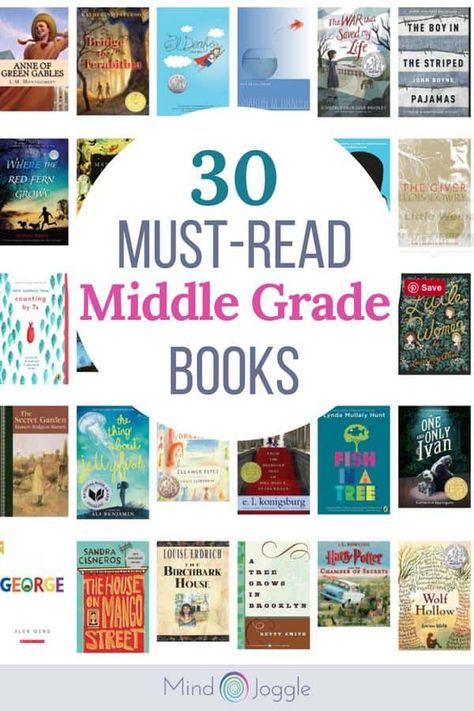 30 Must-Read Middle Grade Books. These middle grade books offer diverse characters, experiences, and settings. #amreading #bucketlist #middlegrade #kidsbooks #books #booklover #bookworm Middle School Reading List, 5th Grade Books, Middle School Boys, Homeschool Middle School, Middle School Books, Middle School Libraries, 6th Grade Reading, Homeschool Books, Middle School Reading