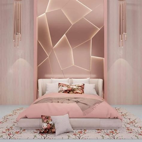 Bedroom Design ✨️| Interior design ✨️👌 . . . . #trendingpost #bedroomtour #luxurybedroomdesign #smartlighting #bedroominteriors #trendinginterior #mainbedroom #luxuryinteriordesign #bedroomdecor #lightingdesign #bedroomdesign #glamhomedecor #sethiglassplywood #bedroominteriorstyping #maximalistinteriors #beforeandafter #explorepage #hairhack #icecreamrecipe #interiordesign #fypシ゚viralシ #dreaminteriors #bedroominterior #cookinghacks Adult Girl Bedroom Designs, Luxury Kids Bedroom, Pink Bedroom Design, Luxury Bedrooms, Wallpaper For Wall, Modern Luxury Bedroom, Kids Interior Room, Girl Bedroom Designs, Bedroom Decor Design