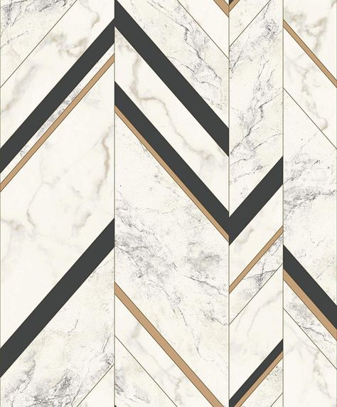 Wallpaper Black Gold, Marble Floor Pattern, Wallpaper Boulevard, Marble Flooring Design, Chevron Wallpaper, Wall Panel Design, York Wallpaper, Marble Flooring, Tapis Design