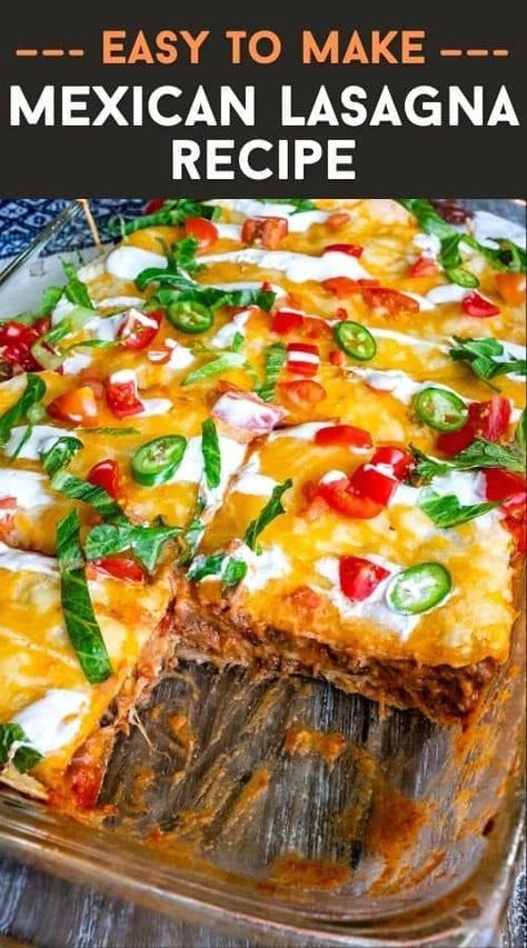 Taco Lasagna Easy Taco Lasagna, Casserole With Tortillas, Classic Italian Lasagna, Mexican Lasagna Recipe, Mexican Cheese Blend, Taco Lasagna Recipe, Mexican Lasagna Recipes, Italian Lasagna, Taco Lasagna