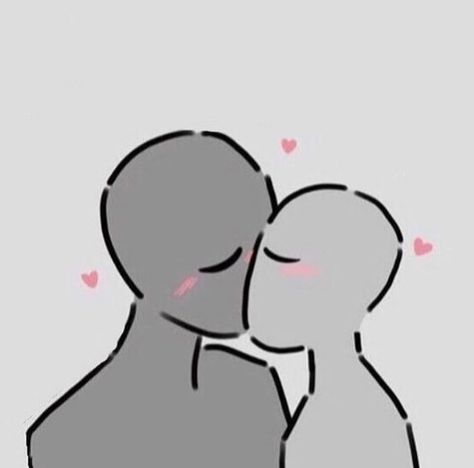 Kiss Meme, Kissing Drawing, Drawing Meme, Baby Pink Aesthetic, Drawing Templates, Cute Messages, Poses References, Meme Template, Love Memes