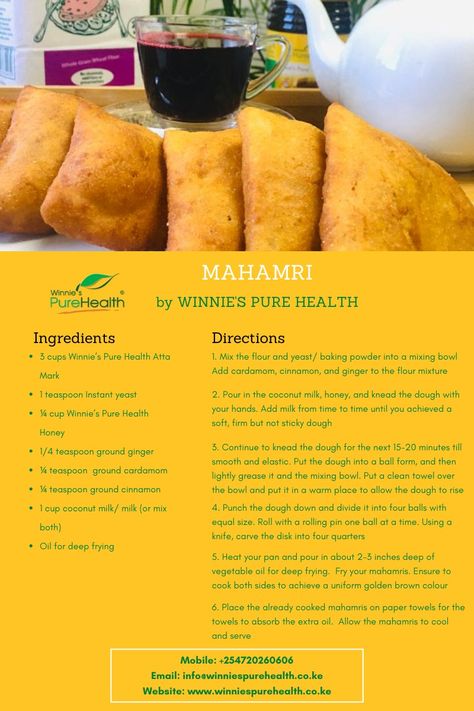 Mandazi Recipe, Kenyan Food, Chinese Foods, Culinary Cooking, African Cooking, Girly Car, Home Health Remedies, Baked Goodies, Instant Yeast