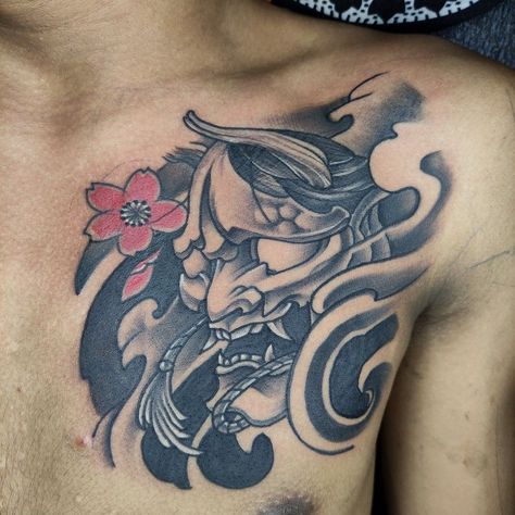 190+ Oni Mask Tattoo Designs with Meaning(2024) - TattoosBoyGirl Tato Yakuza Design, Tattoo Dada, Tattoo Yakuza, Mask Tattoos, Tattoo Designs With Meaning, Designs With Meaning, Oni Mask Tattoo, Oni Tattoo, Hannya Mask Tattoo