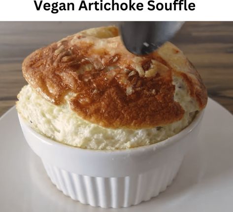 Vegan Souffle, Springtime Appetizers, Vegan Crepes Recipe, Vegan Artichoke, Vegan Caramel Apple, Potato Souffle, Creamy Vegan Pasta, Vegan Fried Chicken, Vegan Pecan