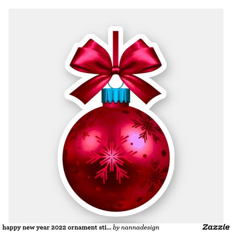 happy new year 2022 ornament sticker Printable Frames, Happy New Year 2022, New Year 2022, Acrylic Art Print, Merry Christmas And Happy New Year, Christmas Photo Cards, Christmas Photos, Winter Holidays, Photo Gifts