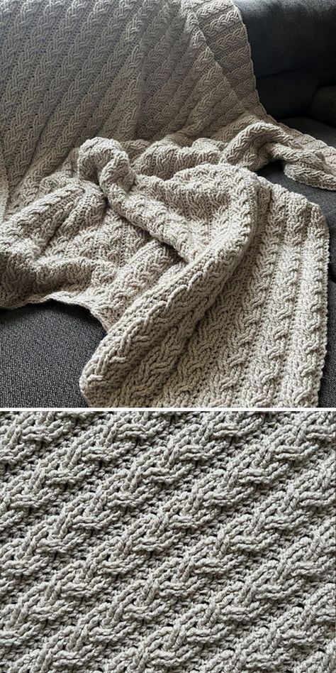 Cable Knit Blanket Pattern Free, Cable Crochet Blanket Pattern Free, Crotchet Blanket Patterns, Crochet Cable Blanket, Cable Crochet, Crochet Blanket Border, Chunky Crochet Blanket Pattern, Crochet Blanket Stitch Pattern, Crochet Cable Stitch