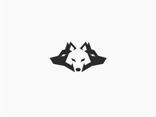 Simple Wolf Tattoo, Husky Logo, Negative Space Logo, Logo Design Negative Space, Wolf Tattoos Men, Pitbull Tattoo, Raven And Wolf, Wolf Team, Space Logo