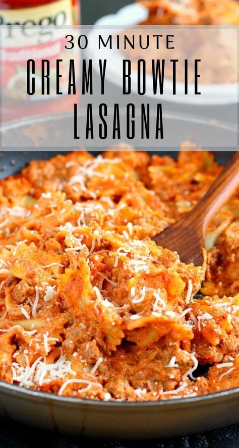 Bowtie Lasagna, Bow Tie Pasta Recipe, Skillet Lasagna Recipe, Skillet Lasagna, Pasta Vegetariana, Pasta Alfredo, Classic Lasagna, Bowtie Pasta, Healthy Pasta Recipes