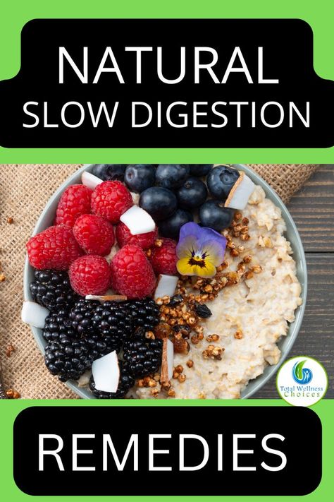 Some natural slow digestion remedies Slow Digestion, Natural Living, Digestive Health, Apothecary, Natural Health, Natural Remedies, Health Tips, Health And Wellness, Healthy Eating