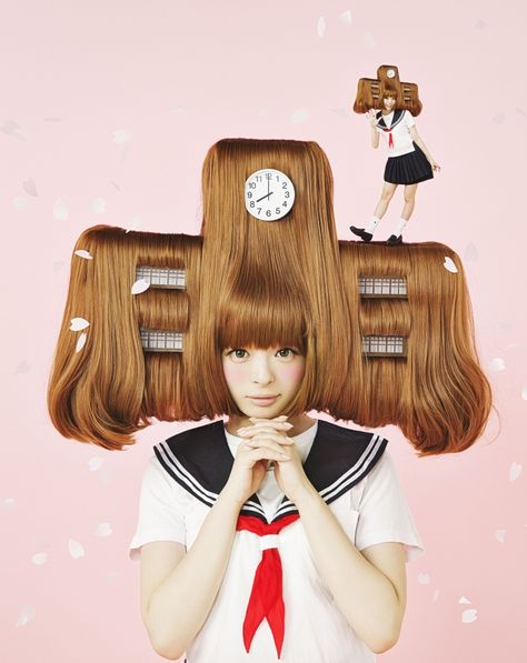 PamyPamy Zipper Magazine, Decorate My Room, Kyary Pamyu Pamyu, Trendy Hair Color, Crazy Hair, Kawaii Art, Japanese Fashion, Hair Designs, Colorful Fashion