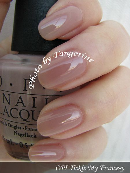 OPI-Tickle My France-y Toenail Colors, Natural Nails Manicure, Opi Gel Nails, Sheer Nails, Neutral Nail, Subtle Nails, Nail Photos, Pink Nail Polish, Pink Nail