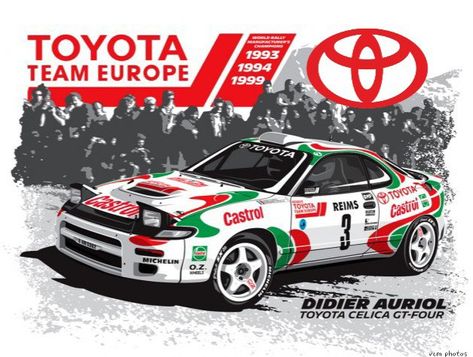 #Toyota Celica GT-Four Rally Toyota Livery, Celica Gt4, Toyota Celica Gt, Best Jdm Cars, Rally Cars, Cars 2, Rallying, Toyota Cars, Rally Car