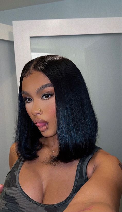 India Love Short Hair, India Love, Glamour Makeup, Long Bob Hairstyles, Curly Hair Routine, Hair Routines, Hair Game, Baddie Outfits Casual, Black Is Beautiful